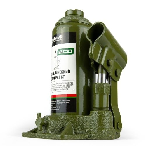 домкрат 6т., 180/340мм, бутылочный, eco белак