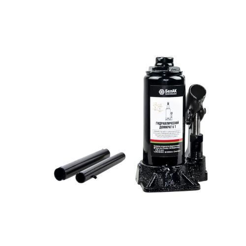 домкрат 6т., 180/340мм, бутылочный, в кейсе белак